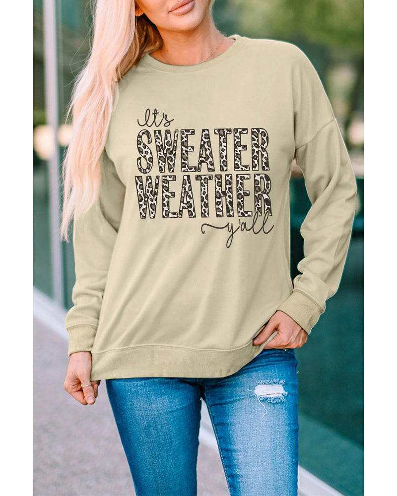 Azura Exchange Leopard Print Pullover Sweatshirt - L - NuSea