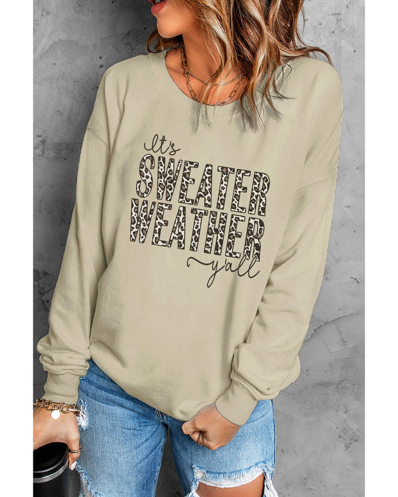 Azura Exchange Leopard Print Pullover Sweatshirt - M - NuSea