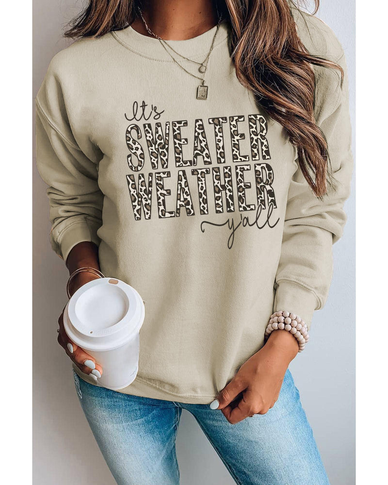 Azura Exchange Leopard Print Pullover Sweatshirt - S - NuSea