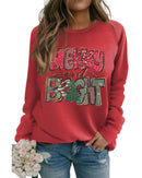 Azura Exchange Merry and Bright Xmas Tree Sweatshirt - XL - NuSea
