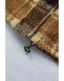 Azura Exchange Plaid Pattern Fleece Sweatshirt with Zip Collar - 2XL - NuSea