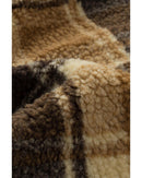 Azura Exchange Plaid Pattern Fleece Sweatshirt with Zip Collar - XL - NuSea