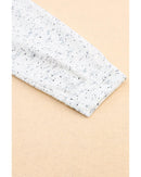 Azura Exchange Relaxed Rib Knit Long Sleeve Henley Top - M - NuSea