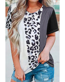 Azura Exchange Short Sleeve Color Block Top - S - NuSea