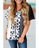 Azura Exchange Short Sleeve Color Block Top - S - NuSea