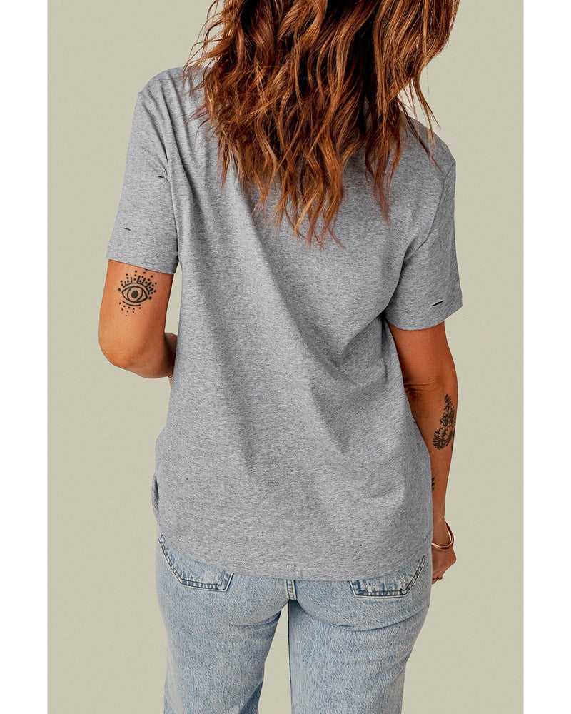 Azura Exchange Short Sleeve Ripped T - Shirt - S - NuSea