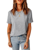 Azura Exchange Short Sleeve Ripped T - Shirt - S - NuSea