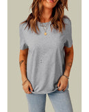 Azura Exchange Short Sleeve Ripped T - Shirt - S - NuSea