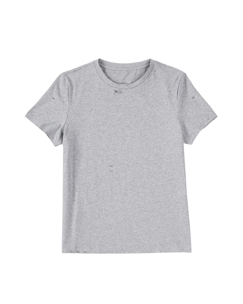 Azura Exchange Short Sleeve Ripped T - Shirt - S - NuSea