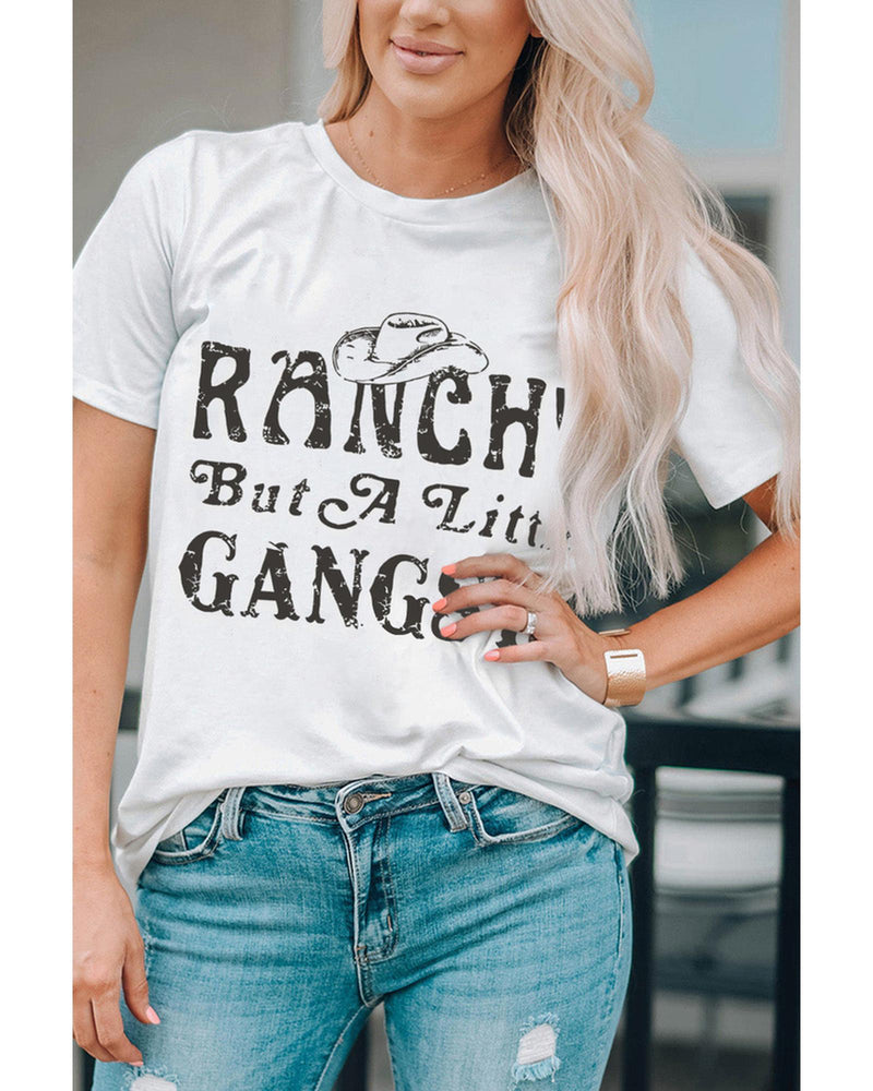 Azura Exchange Slogan Letter Print Short Sleeve T - Shirt - XL - NuSea