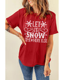 Azura Exchange Snowflake Print Graphic T - Shirt - S - NuSea