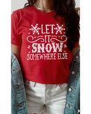 Azura Exchange Snowflake Print Graphic T - Shirt - S - NuSea