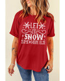 Azura Exchange Snowflake Print Graphic T - Shirt - S - NuSea