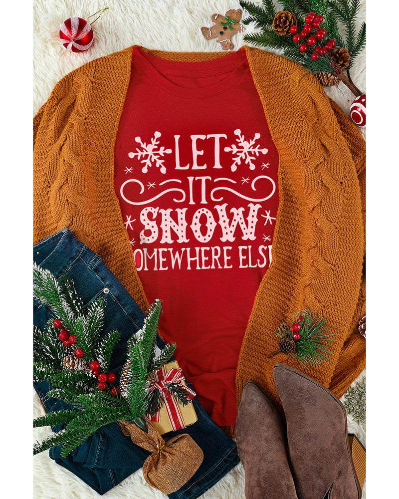 Azura Exchange Snowflake Print Graphic T - Shirt - S - NuSea