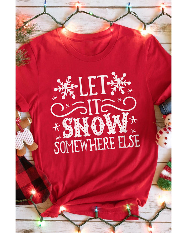 Azura Exchange Snowflake Print Graphic T - Shirt - S - NuSea