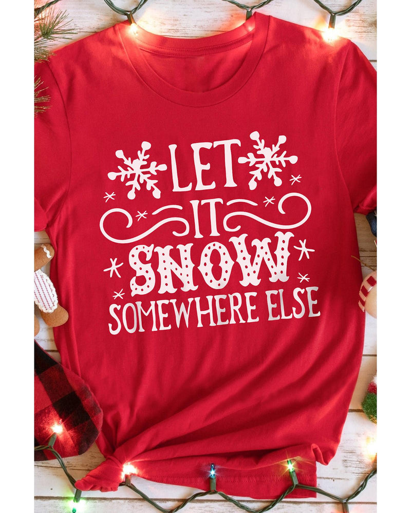 Azura Exchange Snowflake Print Graphic T - Shirt - S - NuSea