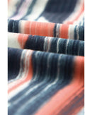 Azura Exchange Striped Crisscross Neck Short Sleeve Top - S - NuSea