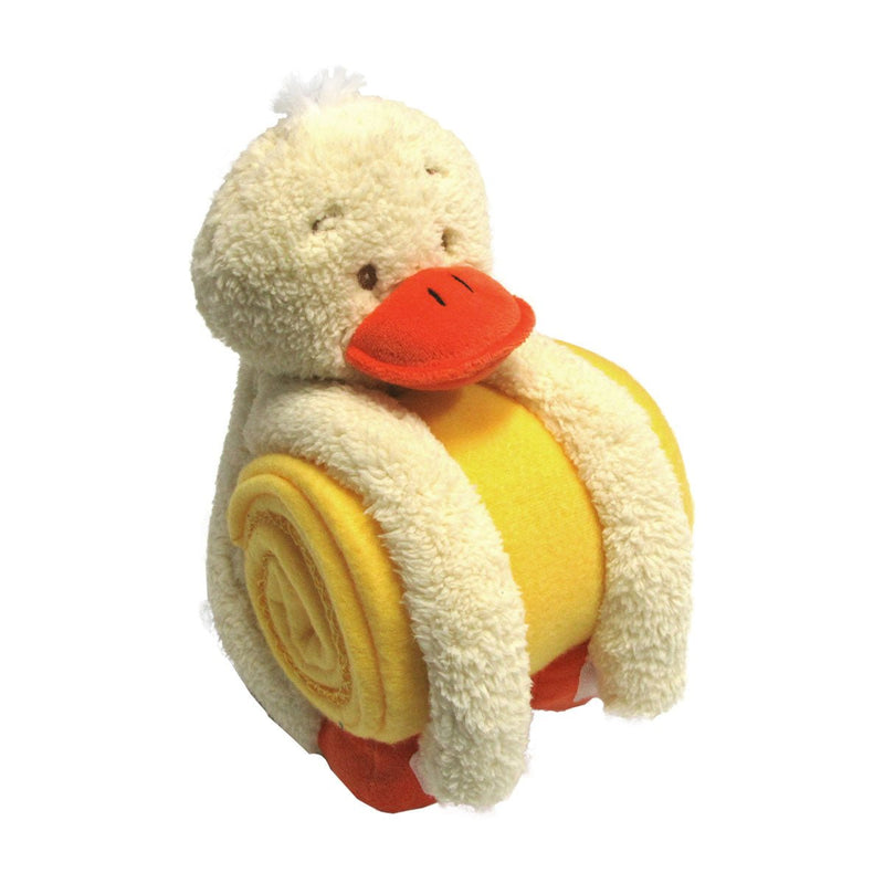 Baby Yellow Blanket with Toy Duckling - NuSea