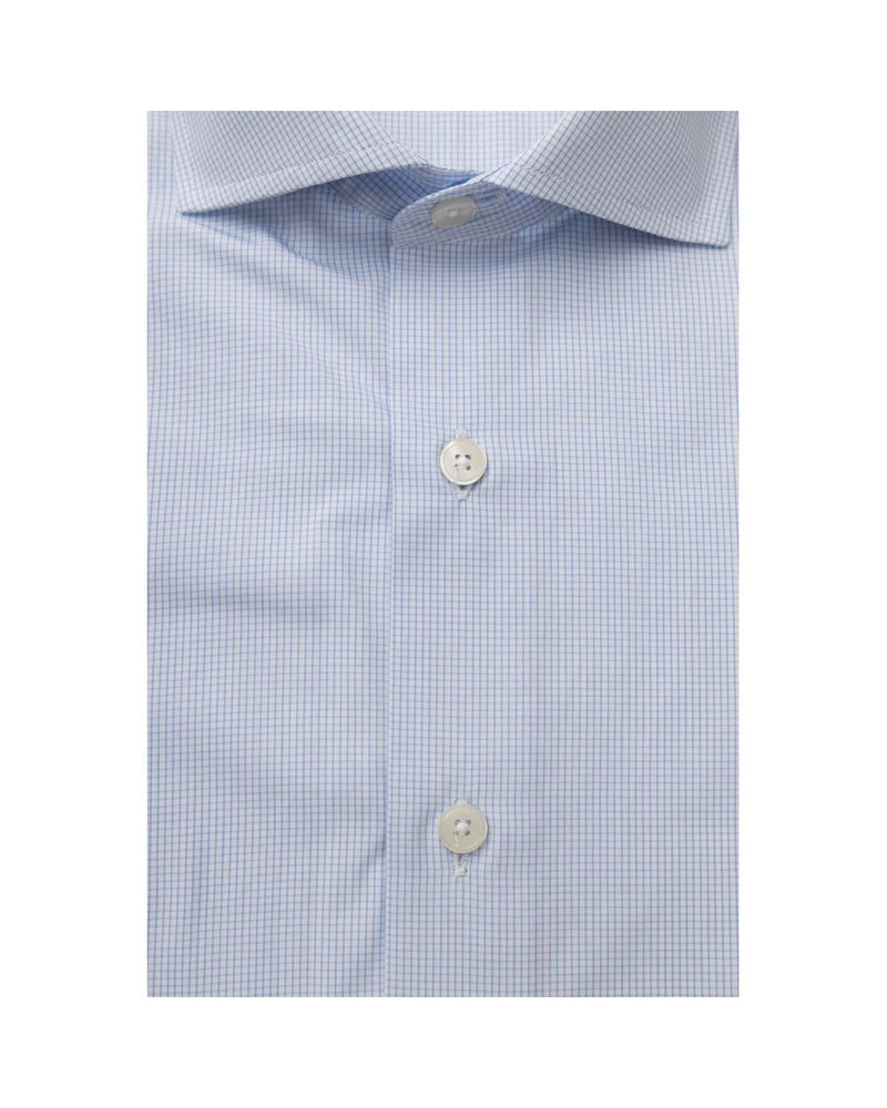 Bagutta Men's Light Blue Cotton Shirt - 2XL - NuSea