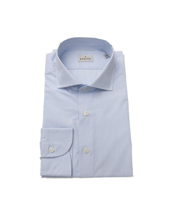 Bagutta Men's Light Blue Cotton Shirt - 2XL - NuSea
