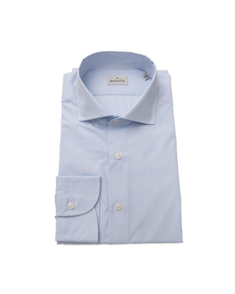 Bagutta Men's Light Blue Cotton Shirt - 2XL - NuSea