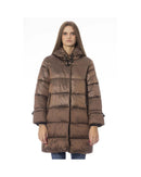 Baldinini Trend Women's Brown Nylon Jackets & Coat - S - NuSea
