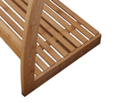 Bamboo Towel Bar Metal Holder Rack 3 - Tier Freestanding and Bottom shelf for Bathroom - NuSea