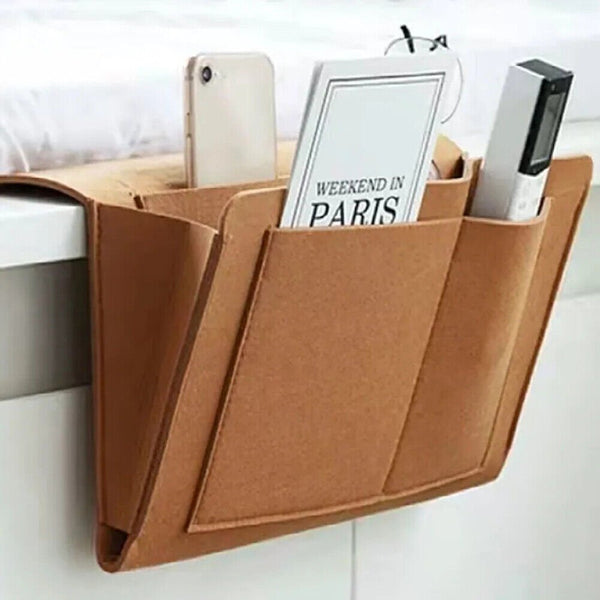 Bed Organiser Bed Caddy Sofa Organiser Bedside Organiser Book Magazines Organiser Khaki - NuSea