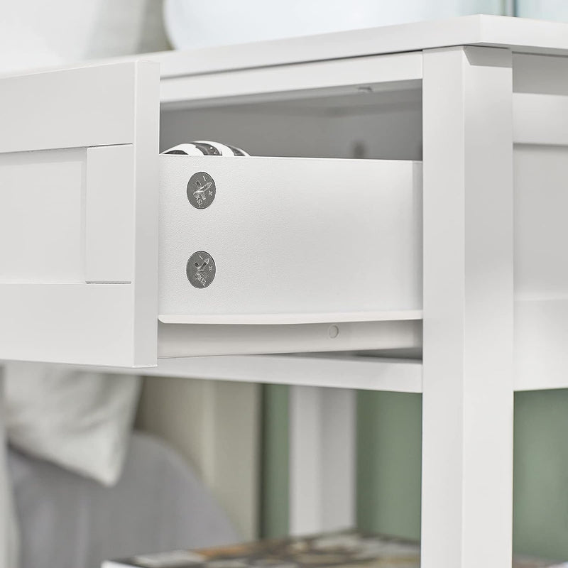 Bedside Table with Drawer Shelves - NuSea