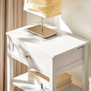 Bedside Table with Drawer Shelves - NuSea