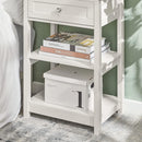 Bedside Table with Drawer Shelves - NuSea