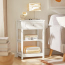 Bedside Table with Drawer Shelves - NuSea