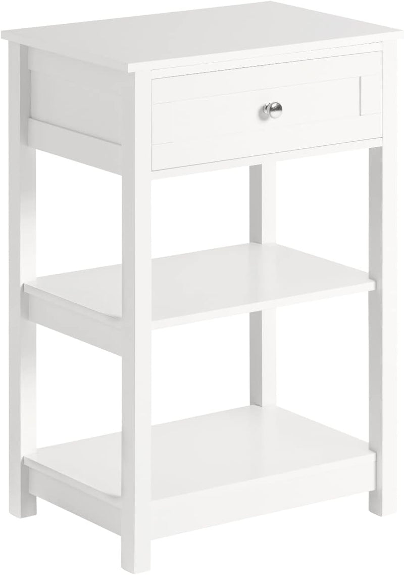 Bedside Table with Drawer Shelves - NuSea