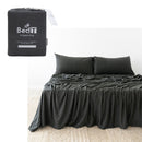 BedT Organica Jersey Cotton - Blend Sheet Set Charcoal Queen - NuSea