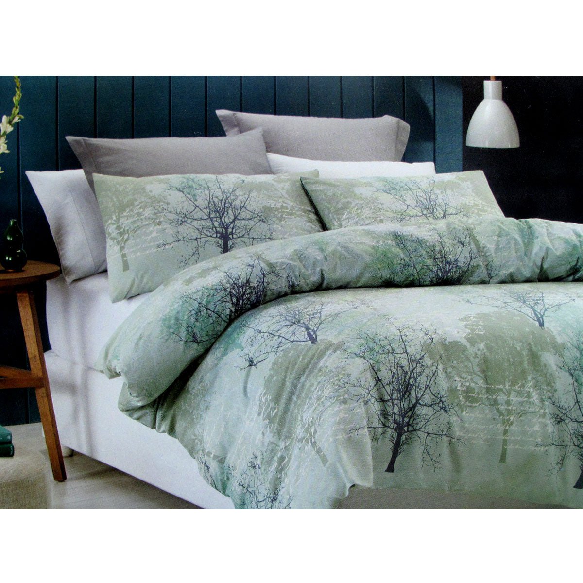 Belmondo Sherbrooke Forest Easy Care Quilt Cover Set Queen - NuSea