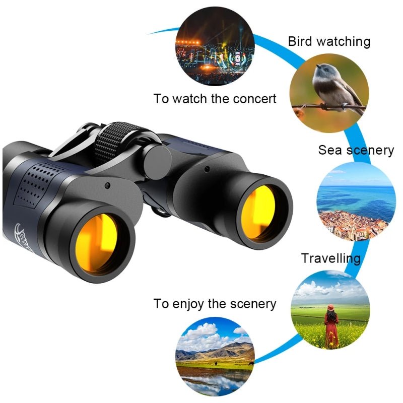 Binoculars HD2000T High Clarity 60X60 BAK4 Optics For Outdoor Hunting - NuSea