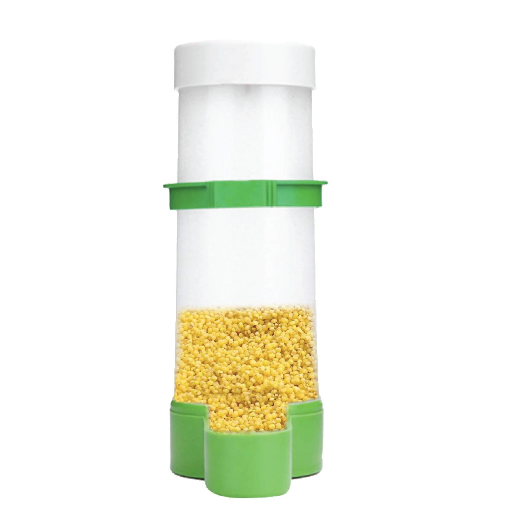 Bird Cage Food Dispenser Feeder Automatic Pet Parrot Budgie Cockatiel Aviary - NuSea