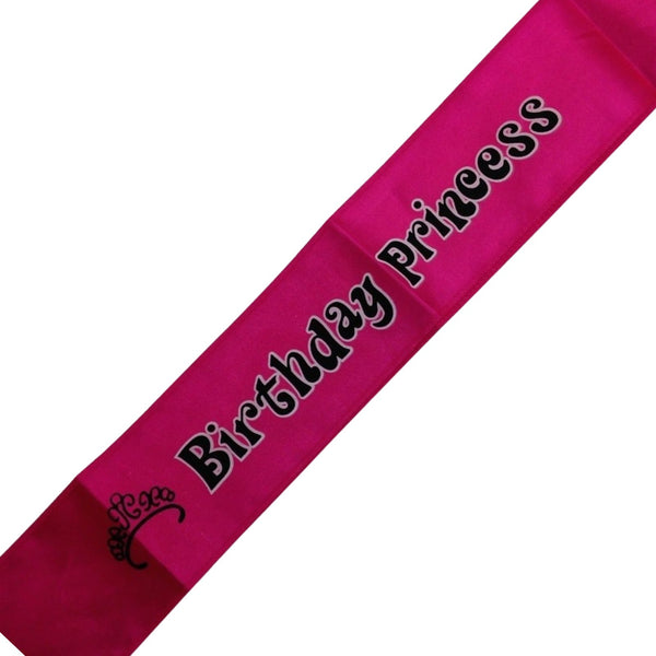 Birthday Princess Sash 21st 18th Girls Night Party Costume Celebration Bday - Pink - NuSea