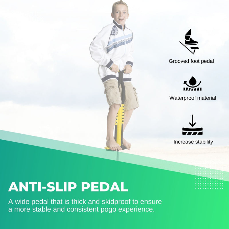 Black and Yellow Pogo Stick - Adult + Childrens Large Jumping Jackhammer Toy - NuSea