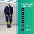 Black and Yellow Pogo Stick - Adult + Childrens Large Jumping Jackhammer Toy - NuSea