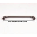 Black Zinc Kitchen Cabinet Handles Drawer Bar Handle Pull 128mm - NuSea