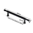 Black Zinc Kitchen Cabinet Handles Drawer Bar Handle Pull 128mm - NuSea