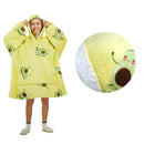 Blanket Hoodie with Sherpa Reverse Yellow Avacado - NuSea