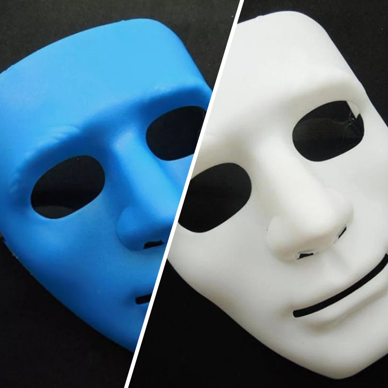 2x Robot Plain Mask Purge Style Halloween Scary Ghost Blank Mask Unisex