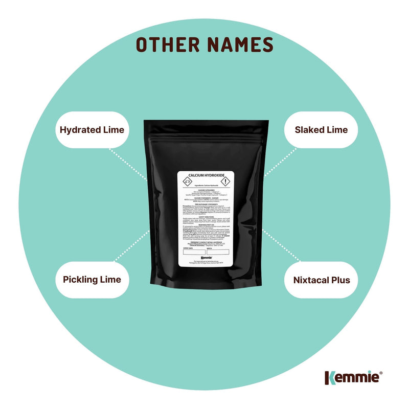 Bulk 10Kg Food Grade Calcium Hydroxide Powder FCC Hydrated Slaked Pickling Lime - NuSea