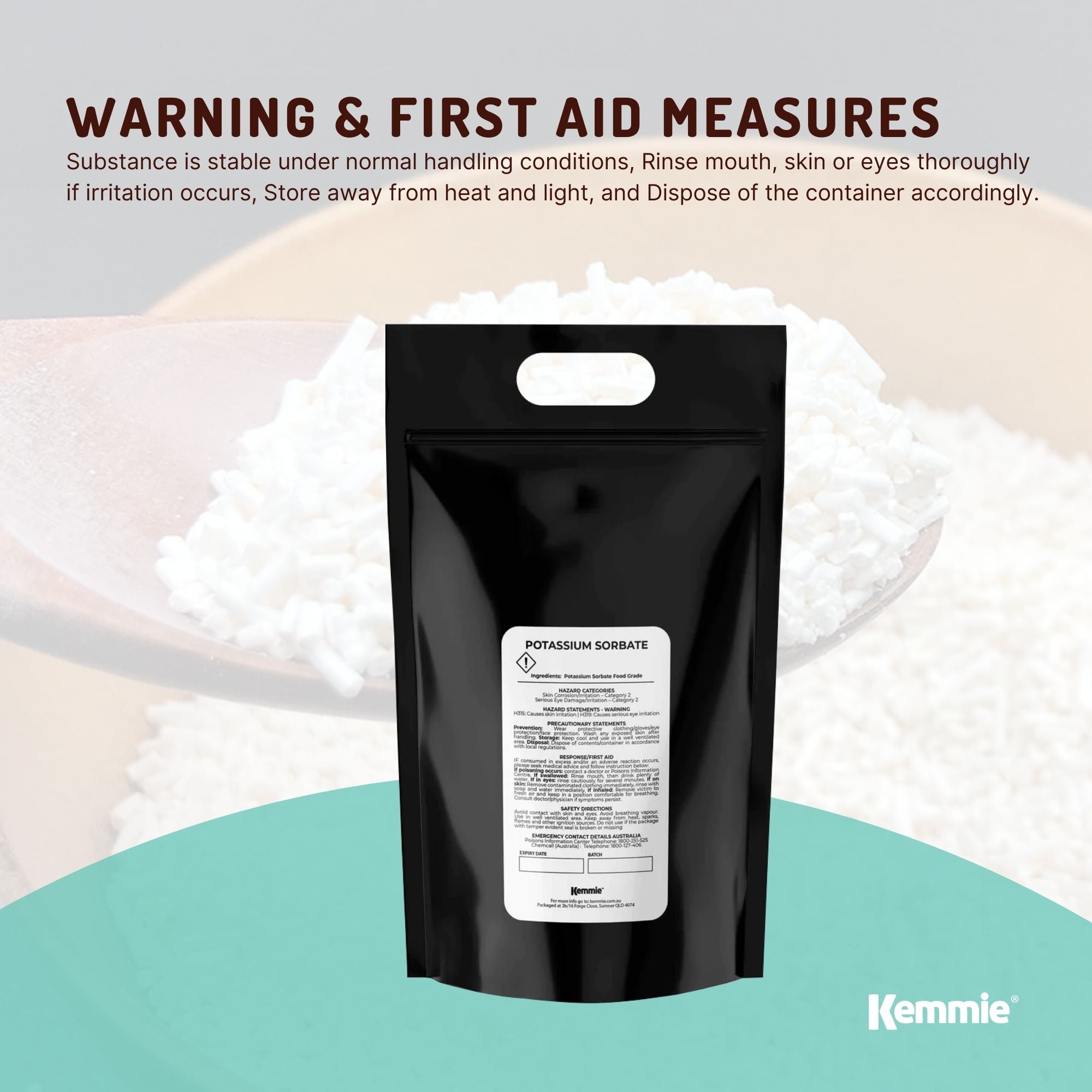 Bulk 10Kg Potassium Sorbate Granules Food Grade Preservative Cosmetics Brew Skin - NuSea