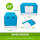 Cage Cover Enclosure for Wire Dog Cage Crate 24in BLUE - NuSea