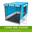 Cage Cover Enclosure for Wire Dog Cage Crate 24in BLUE - NuSea