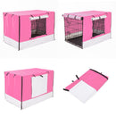 Cage Cover Enclosure for Wire Dog Cage Crate 24in PINK - NuSea