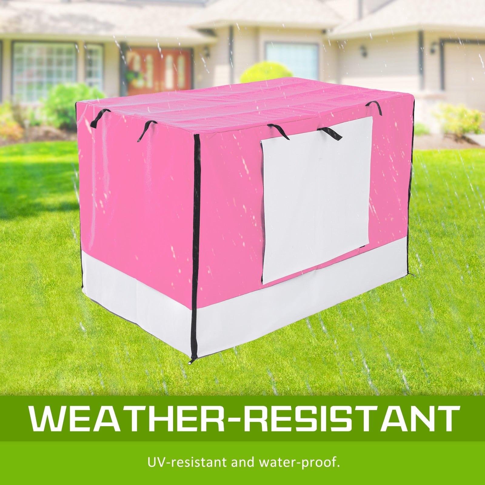 Cage Cover Enclosure for Wire Dog Cage Crate 30in PINK - NuSea